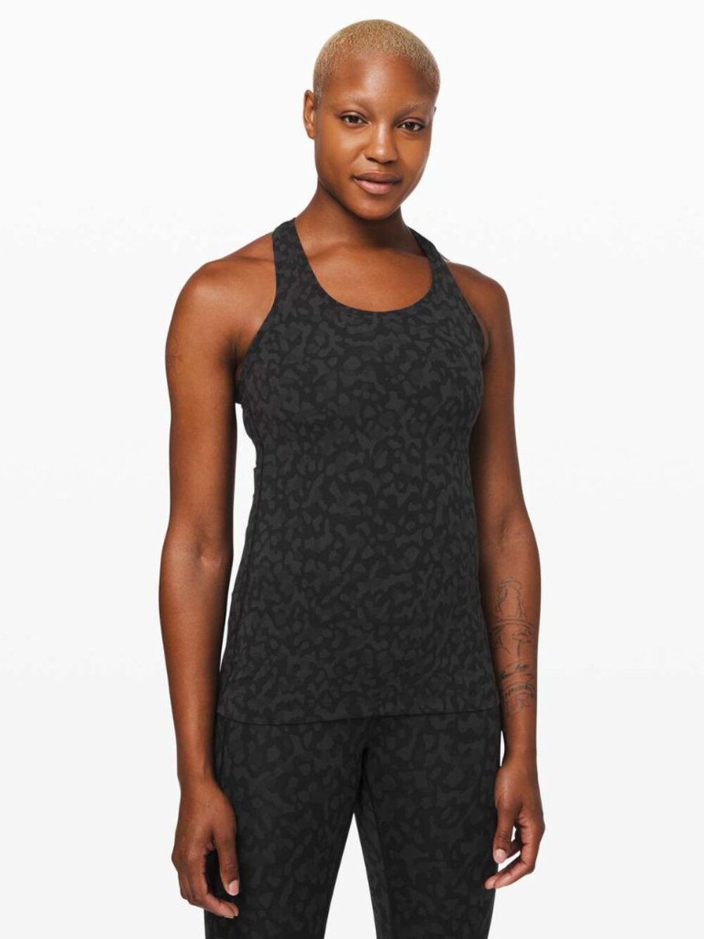 Lululemon Cool Racerback II Nulu Tank 8 Leopard Camo
